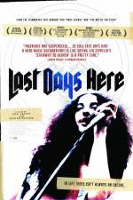Watch Last Days Here Vumoo
